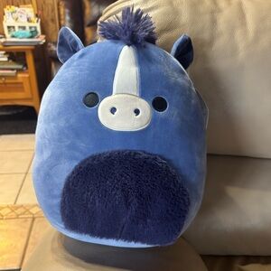 Squishmallows Caden Blue and White horse
